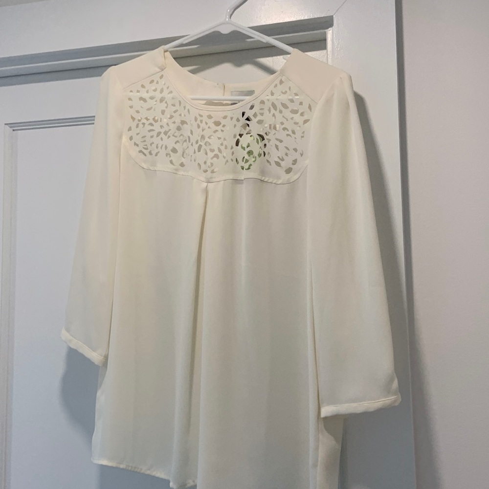 Ivory HD in Paris top.  NWT
